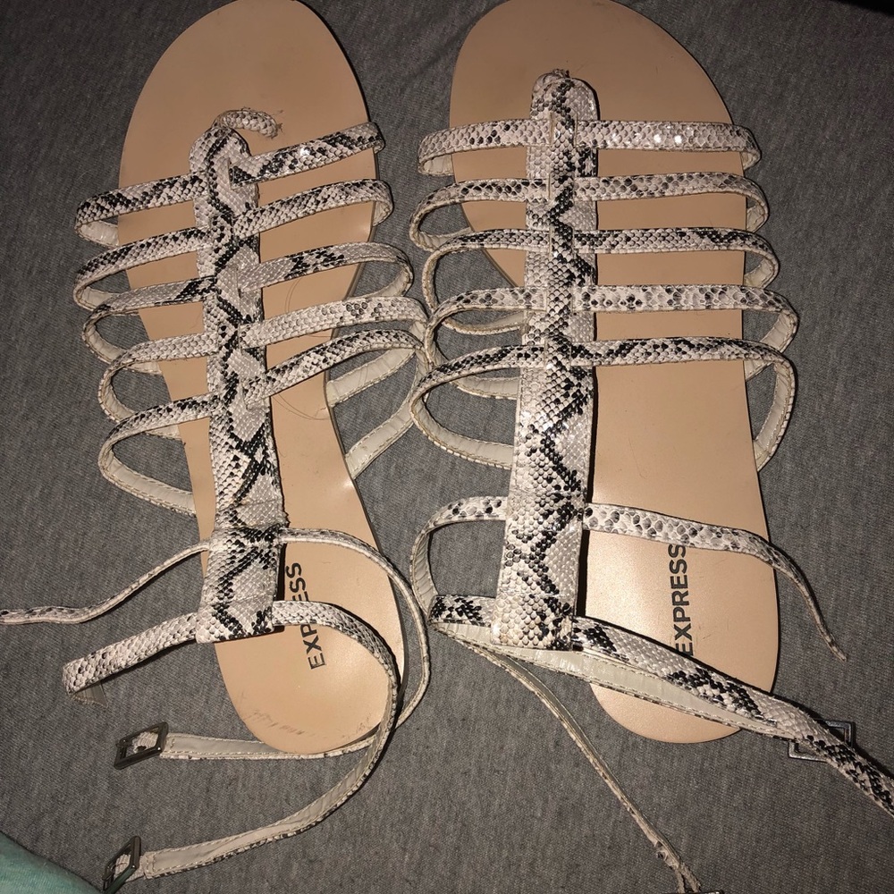 Snakeskin Express Sandals